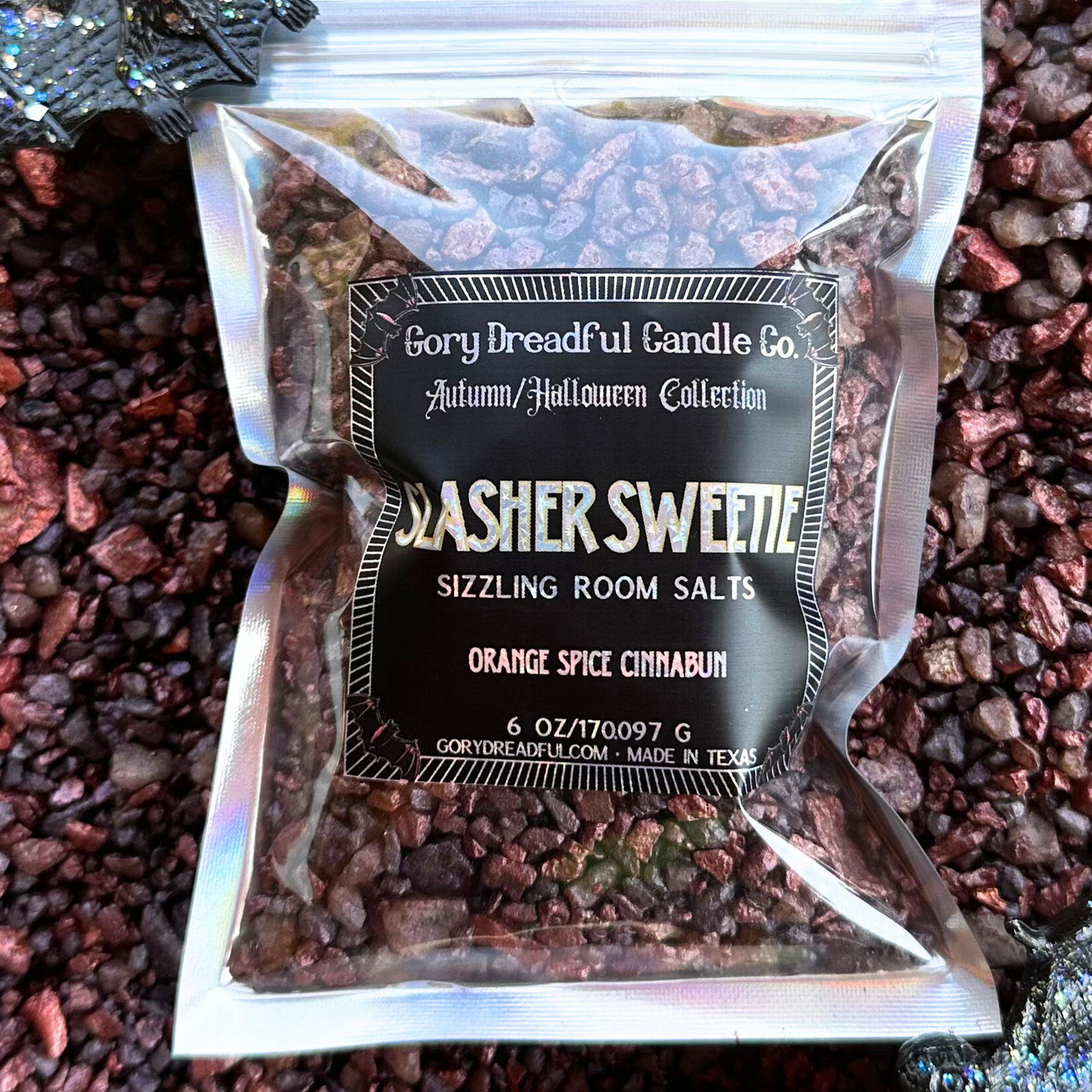 Slasher Sweetie Sizzling Room Salt Crystal Potpourri: Orange Spice Cinnabun Scent