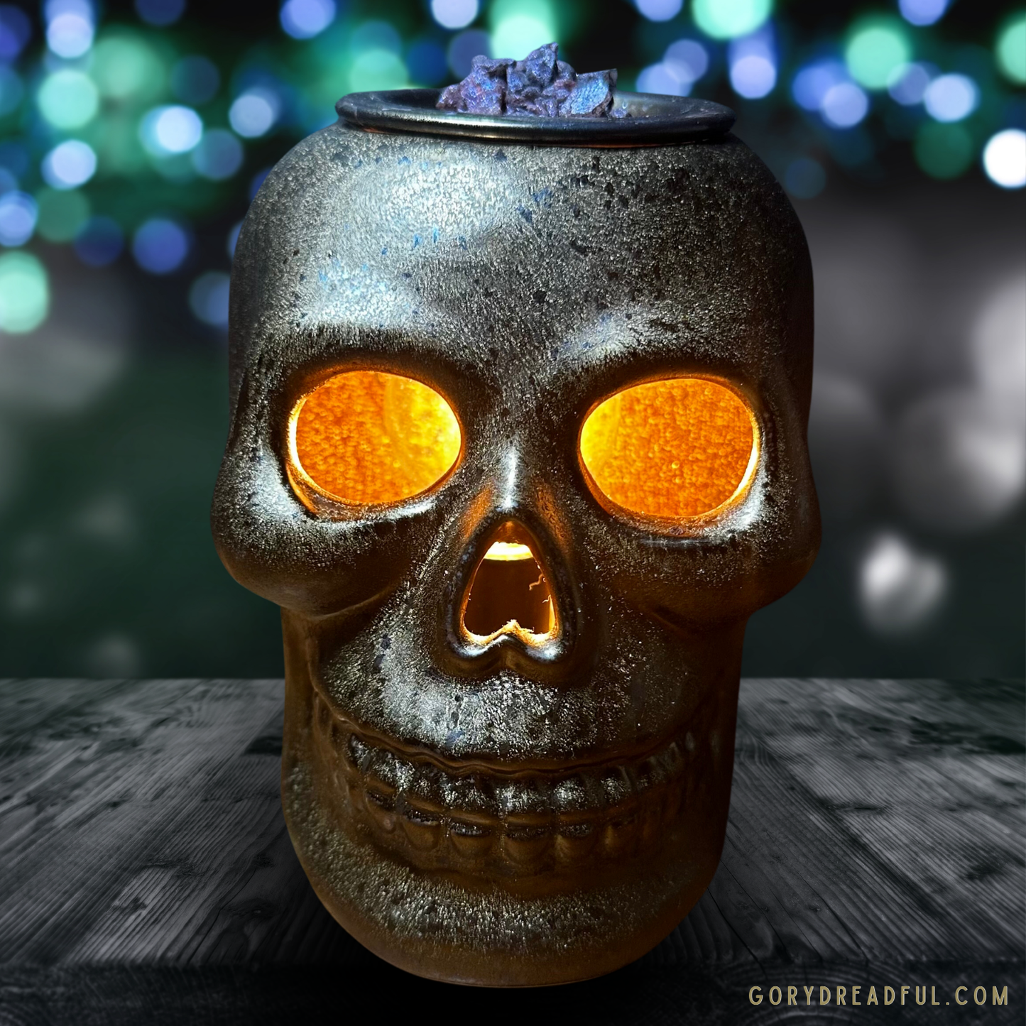 Vampire Kisses Sizzling Room Salt Crystal Potpourri: Damp Woods Pumpkin Flesh Clove Nutmeg Apple Patchouli Scent -Mini