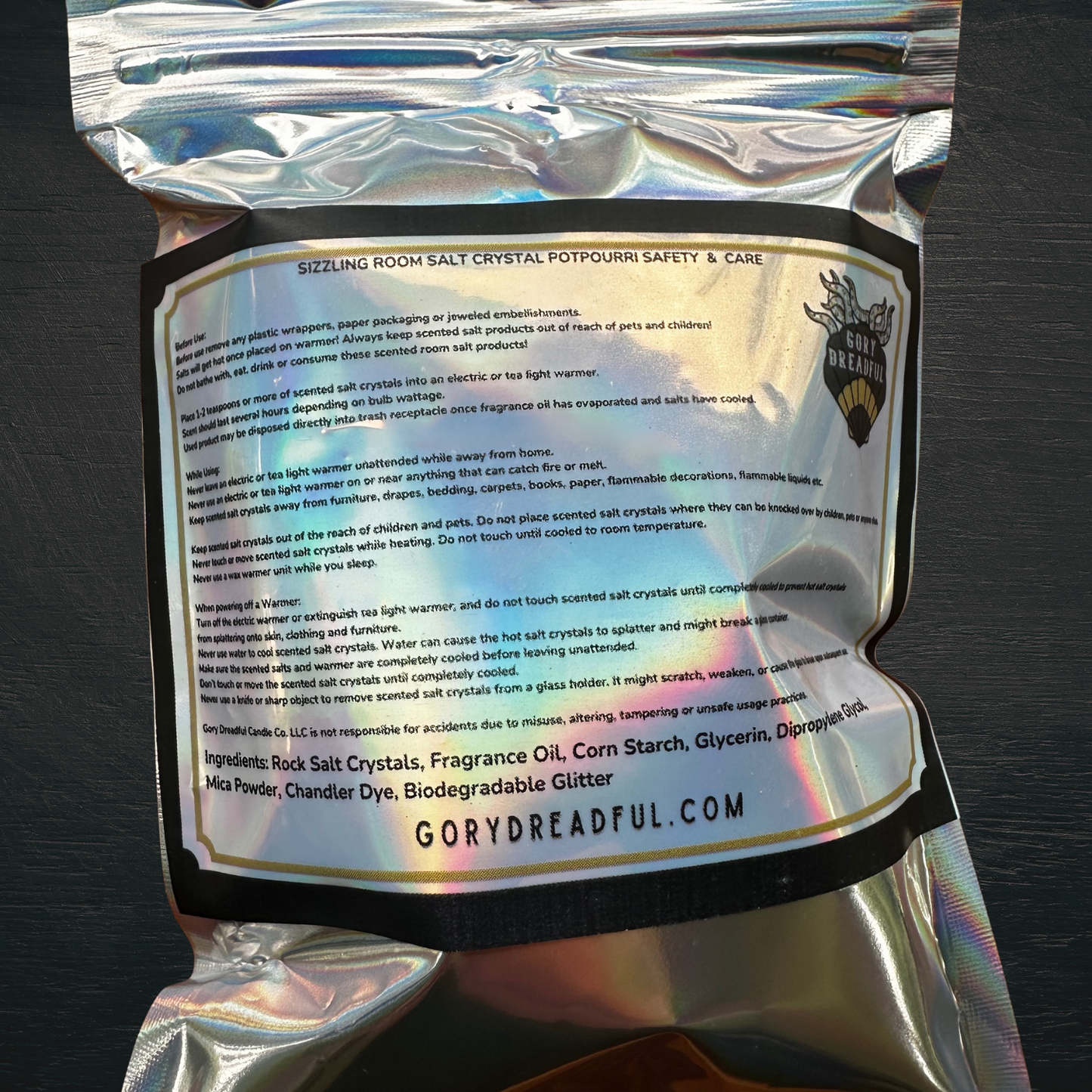 KRAKEN UNLEASHED Sizzling Room Salt Crystal Potpourri: Amber Citrus Musk