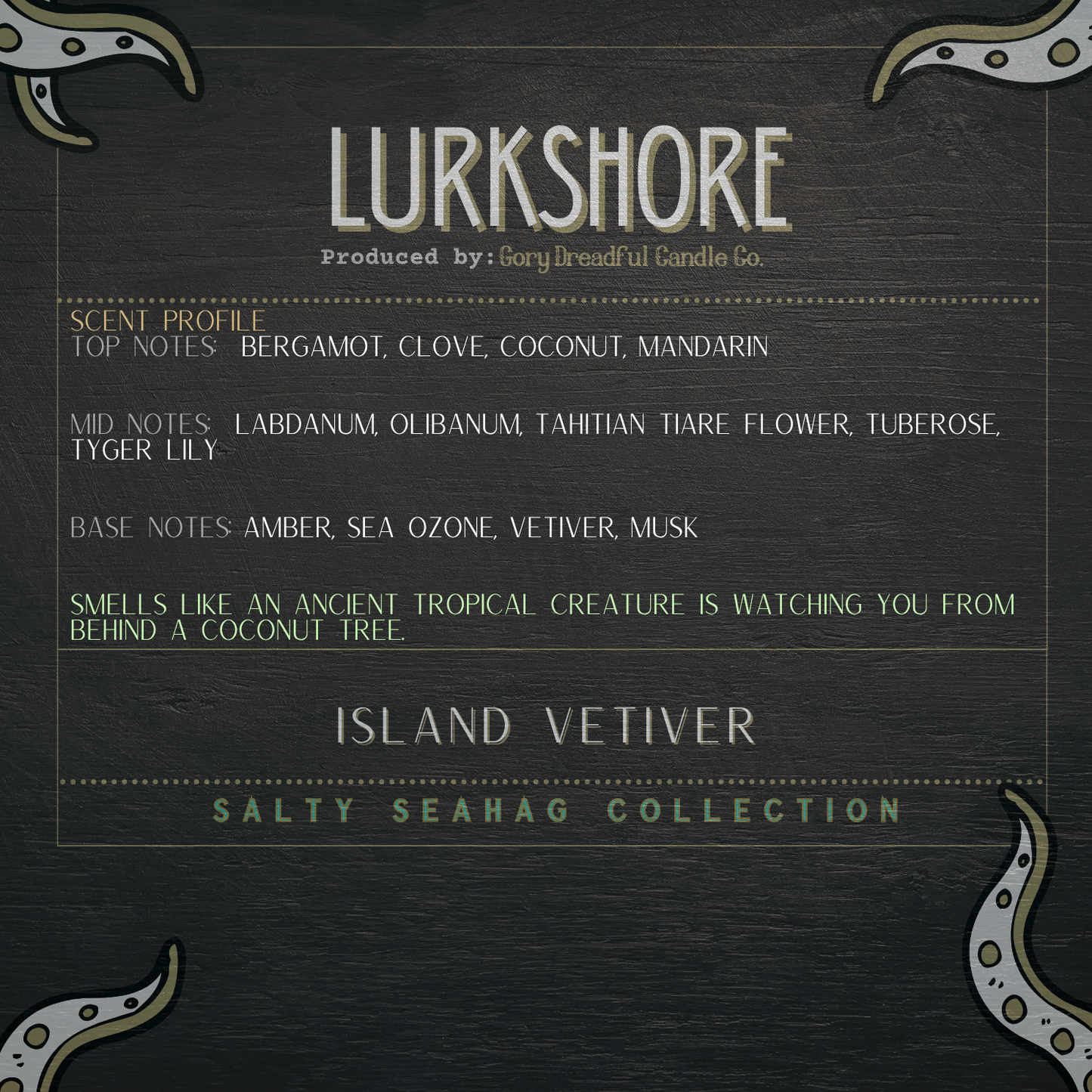 Lurkshore Wax Melt Druzy - Island Vetiver Scent