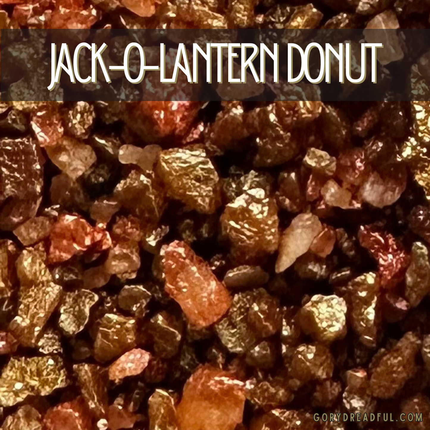 Jack-O-Lantern Donut Sizzling Room Salt Crystal Potpourri: Dulce Pumpkin Donut Scent - Mini