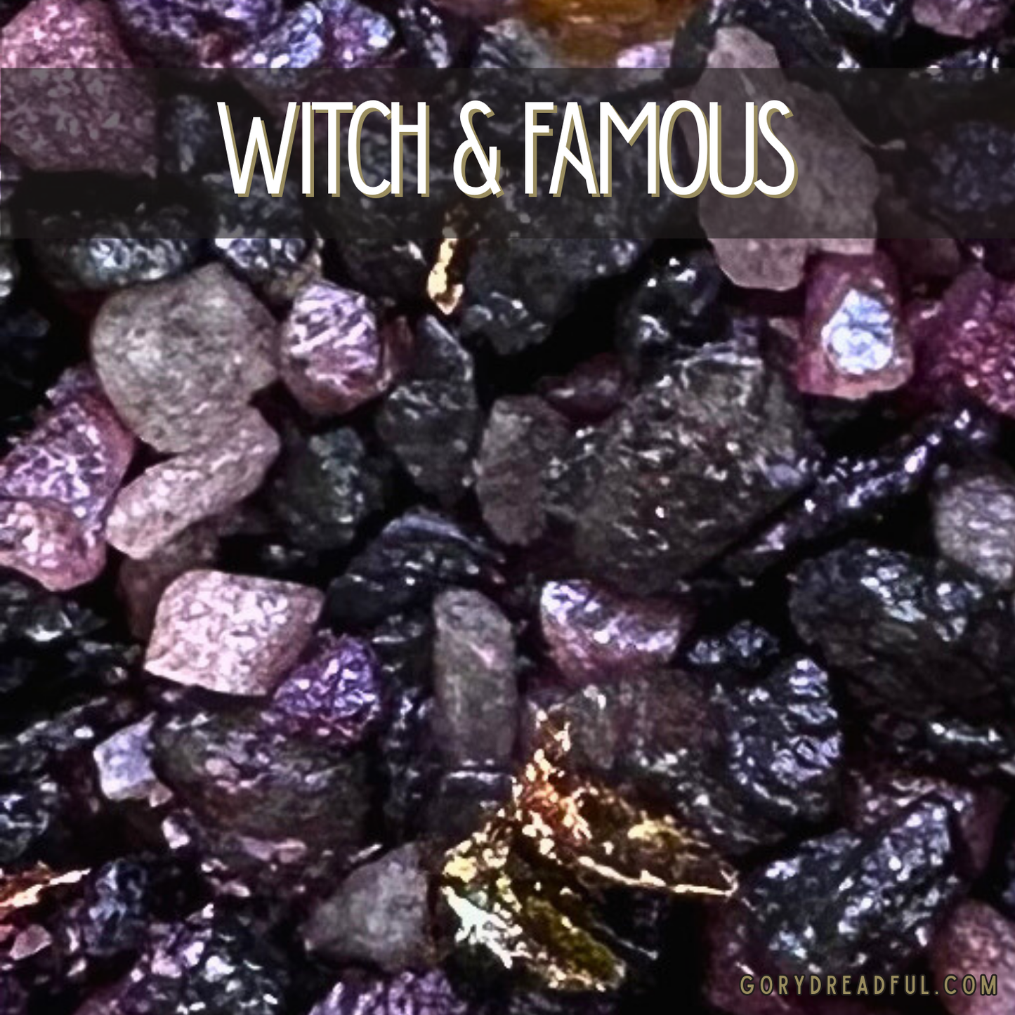 Witch & Famous Sizzling Room Salt Crystal Potpourri: Almond Macarons Vanilla Cake Lavender Tea Scent - Mini