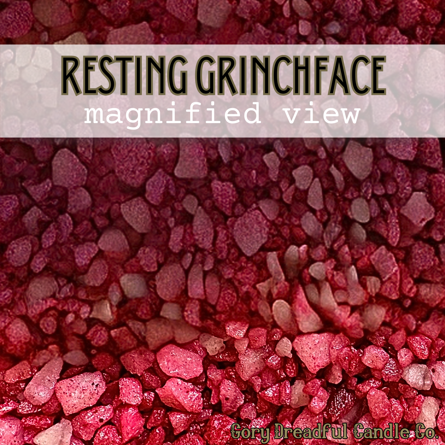 Resting Grinchface Sizzling Room Salt Crystal Potpourri: Crushed Peppermint Scent