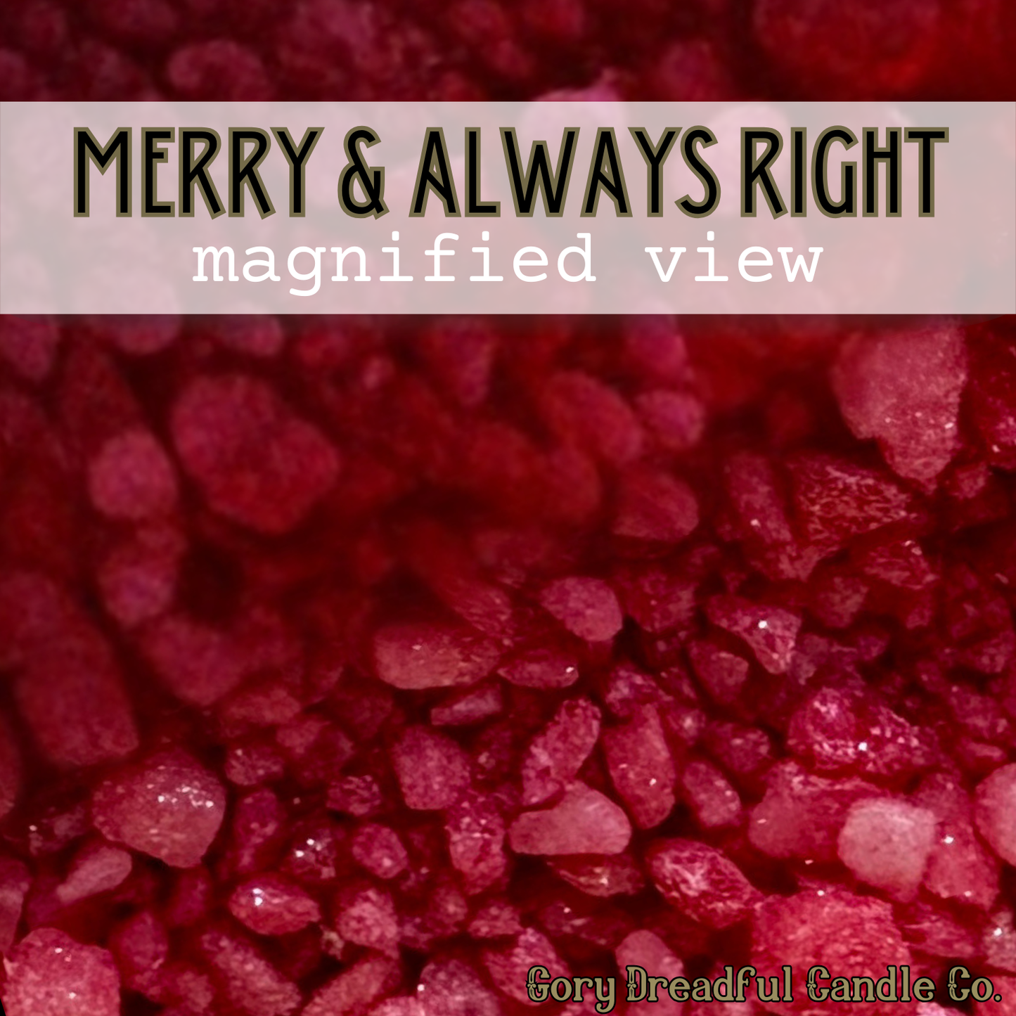 Merry and Always Right Sizzling Room Salt Crystal Potpourri: Winter Candy Apple Scent
