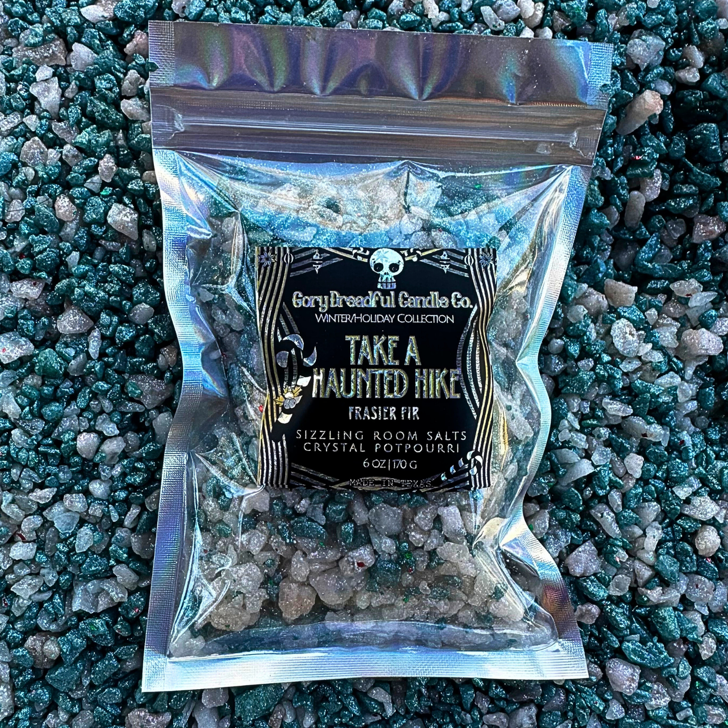 Take a Haunted Hike Sizzling Room Salt Crystal Potpourri: Frasier Fir