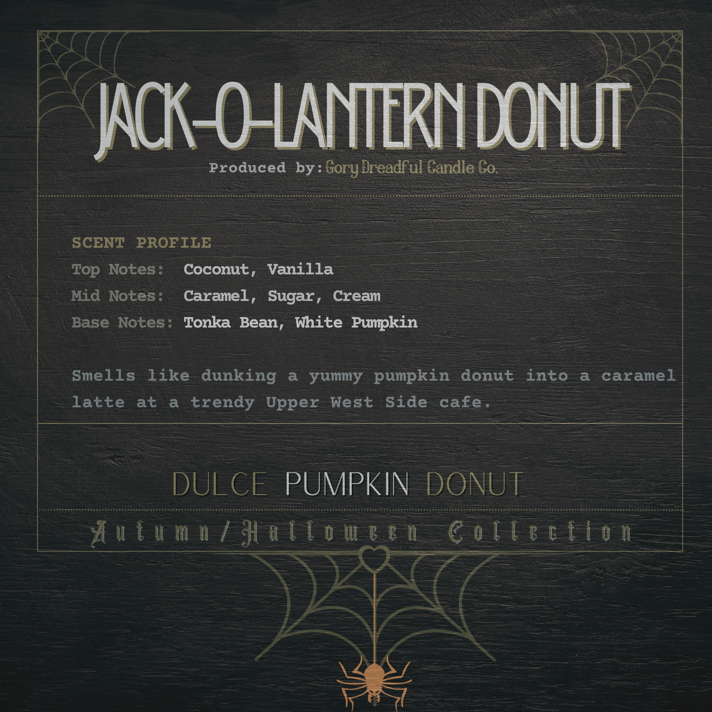 Jack-O-Lantern Donut Wax Melts: Dulce Pumpkin Donut Scent