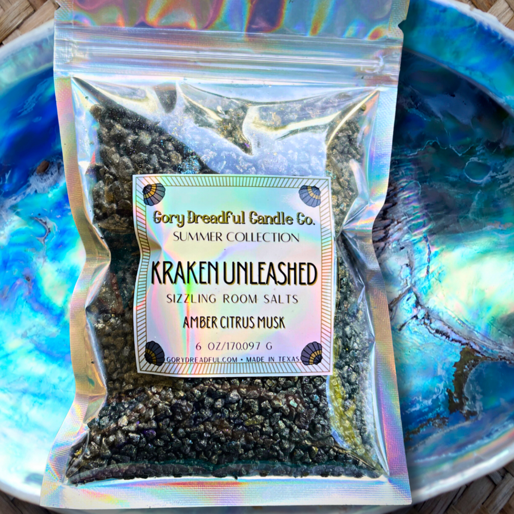 KRAKEN UNLEASHED Sizzling Room Salt Crystal Potpourri: Amber Citrus Musk
