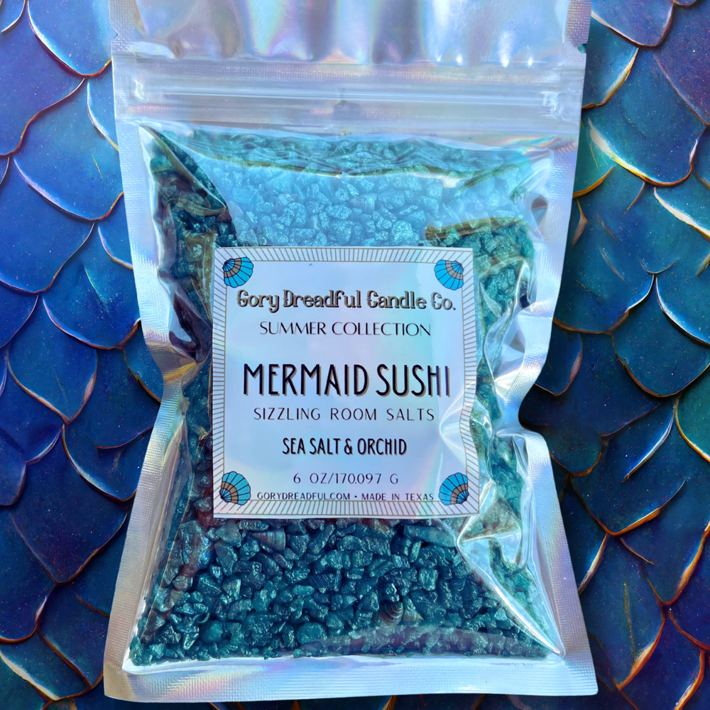 MERMAID SUSHI Sizzling Room Salt Crystal Potpourri: Sea Salt & Orchid Scent