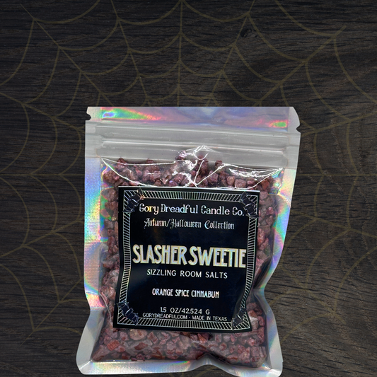 Slasher Sweetie Sizzling Room Salt Crystal Potpourri: Orange Spice Cinnabun Scent - Mini