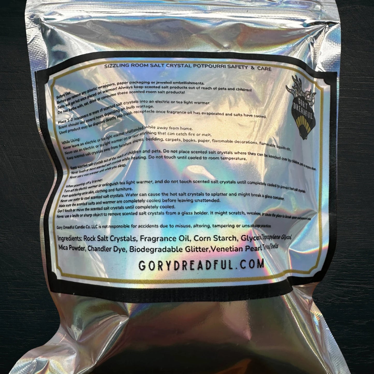 MERMAID SUSHI Sizzling Room Salt Crystal Potpourri: Sea Salt & Orchid Scent