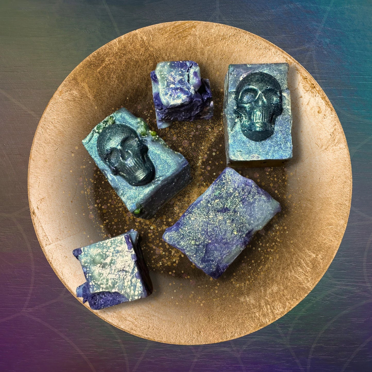 Poison Apple Wax Melt Chunkies: Caramel Green Apple Cinnamon Sugar Scent