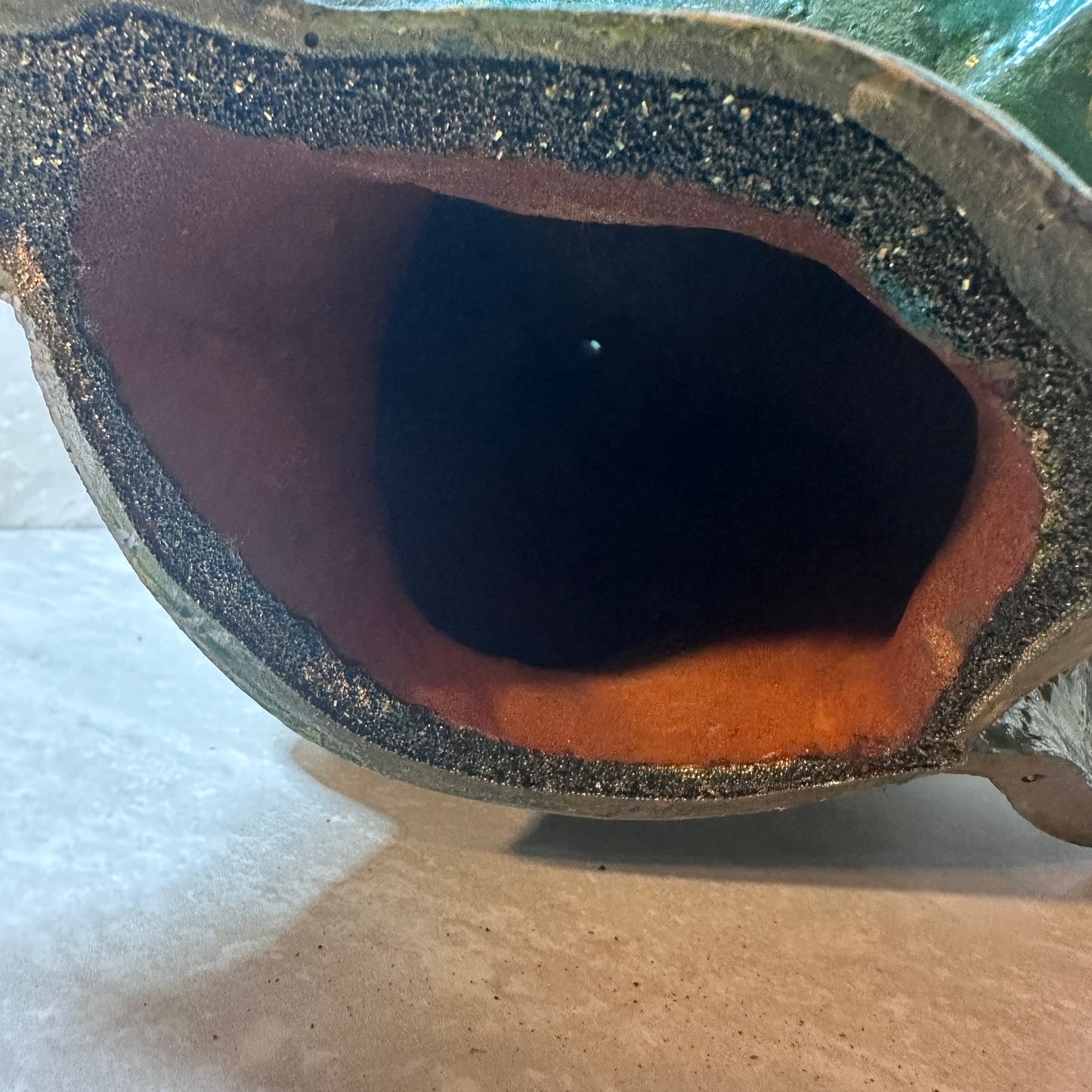 Red Robin Statue of Liberty Head - Kitschy, Retro Americana - Large sized