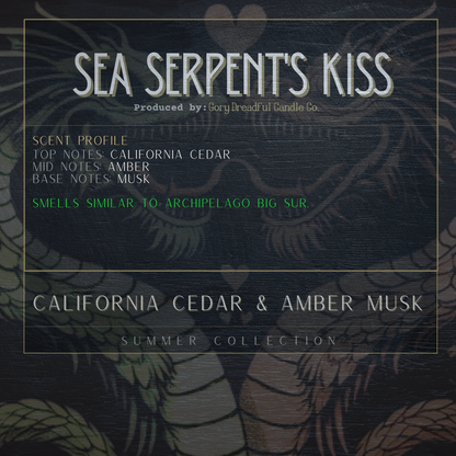 SEA SERPENT'S KISS Sizzling Room Salt Crystal Potpourri: Cedar Amber Musk Scent