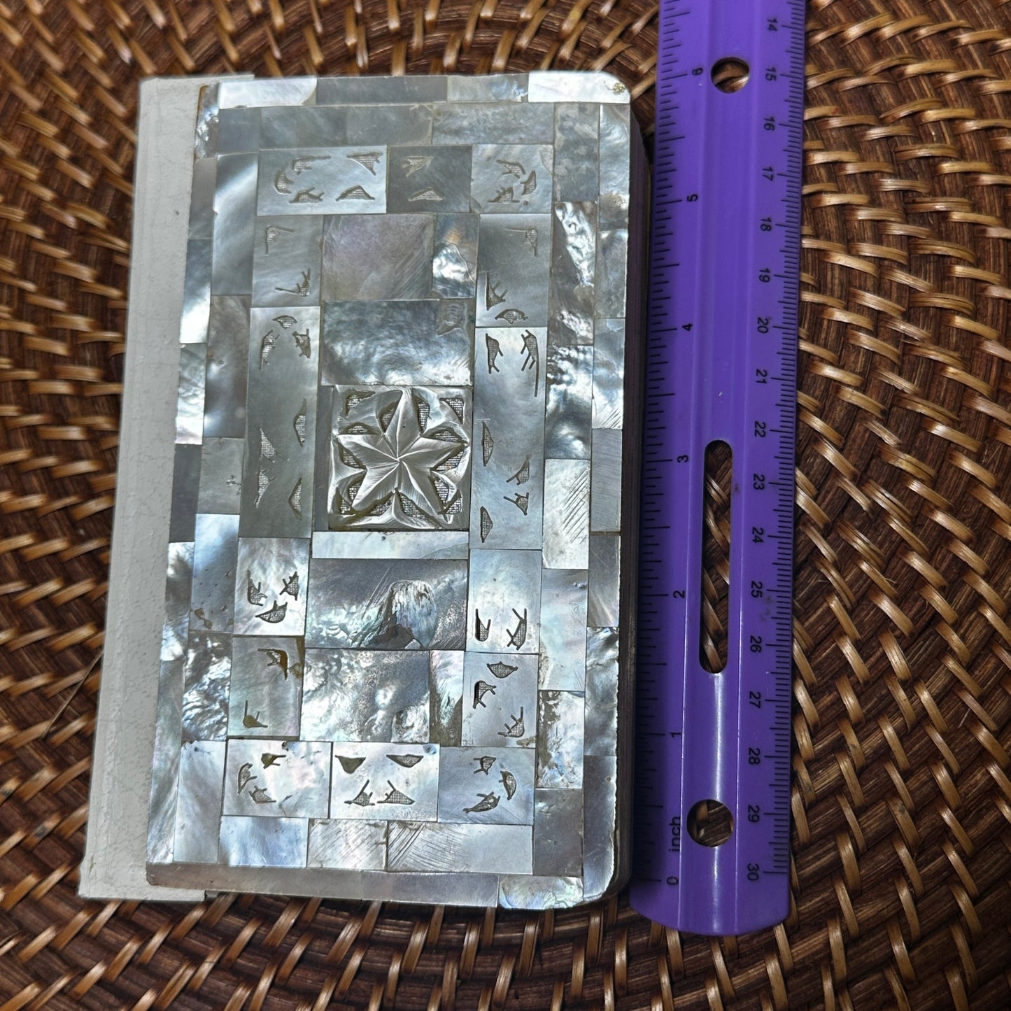 Vintage 1985 Mother-of-Pearl Inlay Holy Bible – owned by Hon. Jim Wright