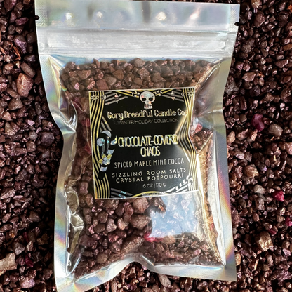 Chocolate-Covered Chaos Sizzling Room Salt Crystal Potpourri: Spiced Maple Mint Cocoa Scent
