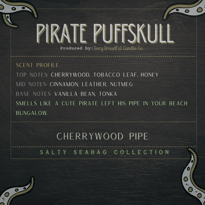 Pirate Puffskull Wax Melt Chunkies - Weathered Pipe Scent