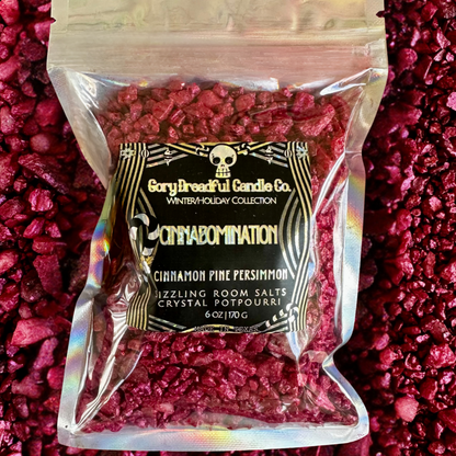 Cinnabomination Sizzling Room Salt Crystal Potpourri: Cinnamon Pine Persimmon Scent