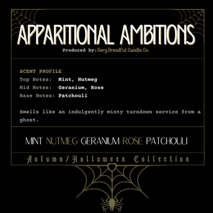 Apparitional Ambitions Sizzling Room Salt Crystal Potpourri: Mint Nutmeg Geranium Rose Patchouli Scent