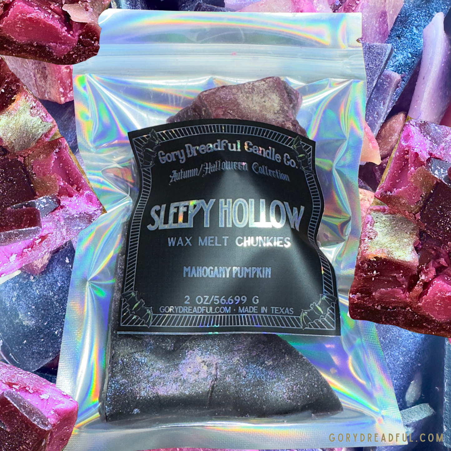 Sleepy Hollow Wax Melt Chunkies: Mahogany Pumpkin Scent