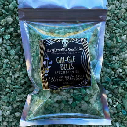 Gin-gle Bells Sizzling Room Salt Crystal Potpourri: Dry Gin & Cypress Scent