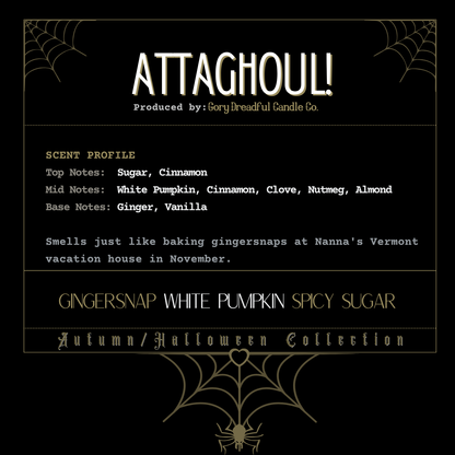 Attaghoul! Sizzling Room Salt Crystal Potpourri: Gingersnap White Pumpkin Spicy Sugar Scent