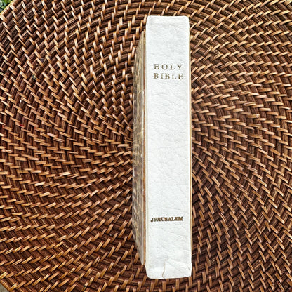 Vintage 1985 Mother-of-Pearl Inlay Holy Bible – owned by Hon. Jim Wright