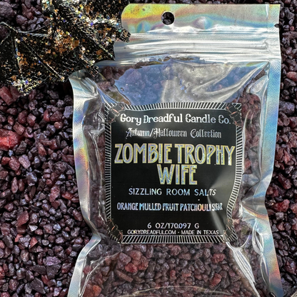 Zombie Trophy Wife Sizzling Room Salt Crystal Potpourri: Orange Mulled Fruit Patchouli Sugar Scent