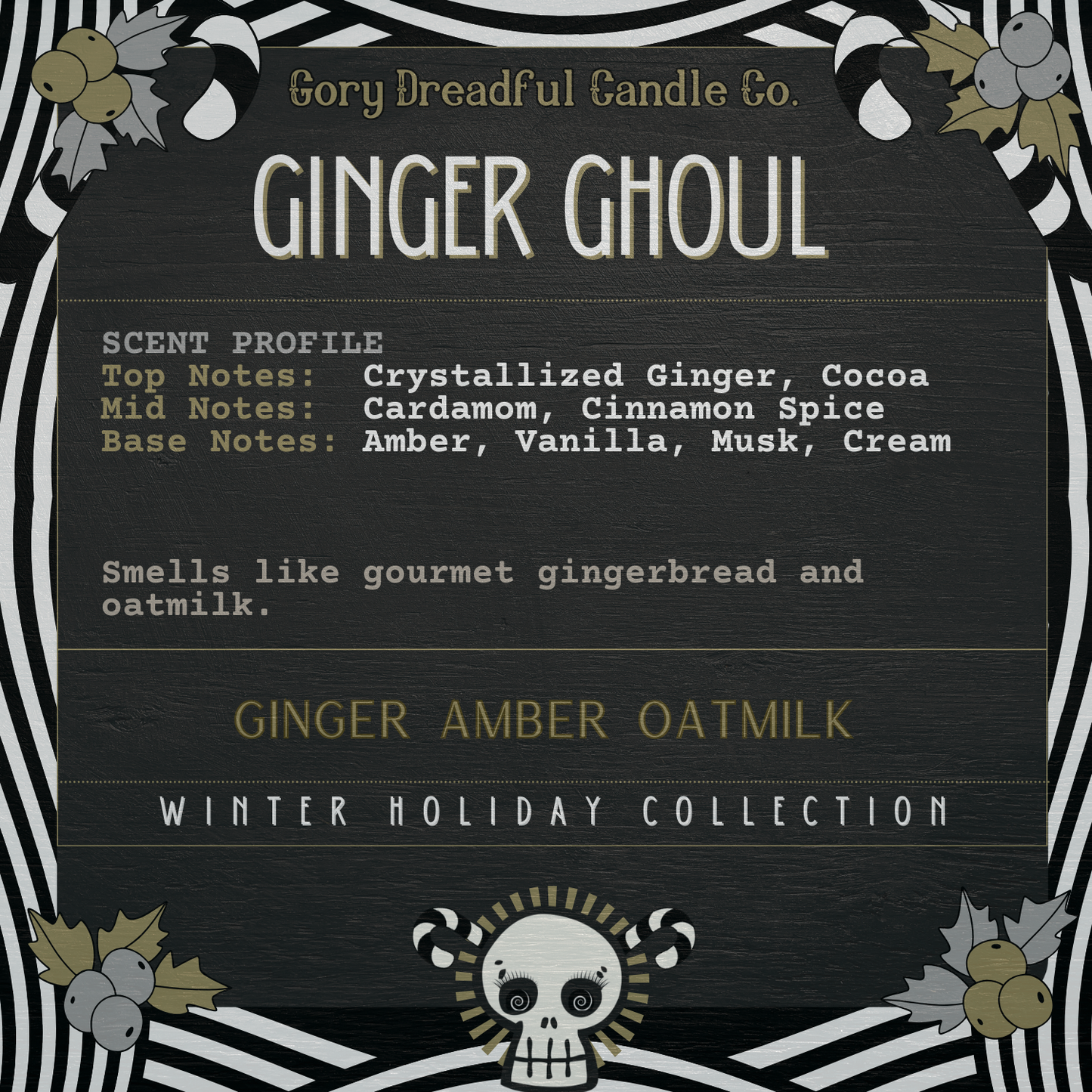 Ginger Ghoul Sizzling Room Salt Crystal Potpourri: Ginger Amber Oatmilk Scent