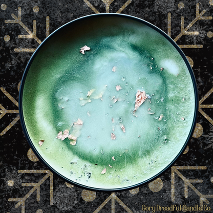 Take a Haunted Hike Luxury Wickless Candle : Frasier Fir Scent: GIlded Rose & Spruce Scent