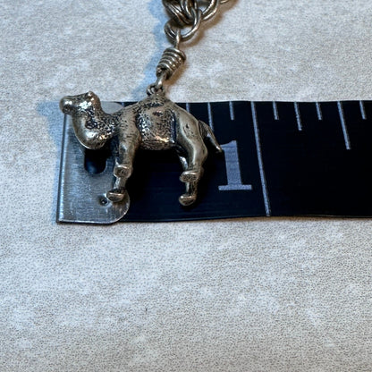 Vtg Sterling Silver Camel Palm Tree Charm Bracelet – Made in Italy, Stamped 925