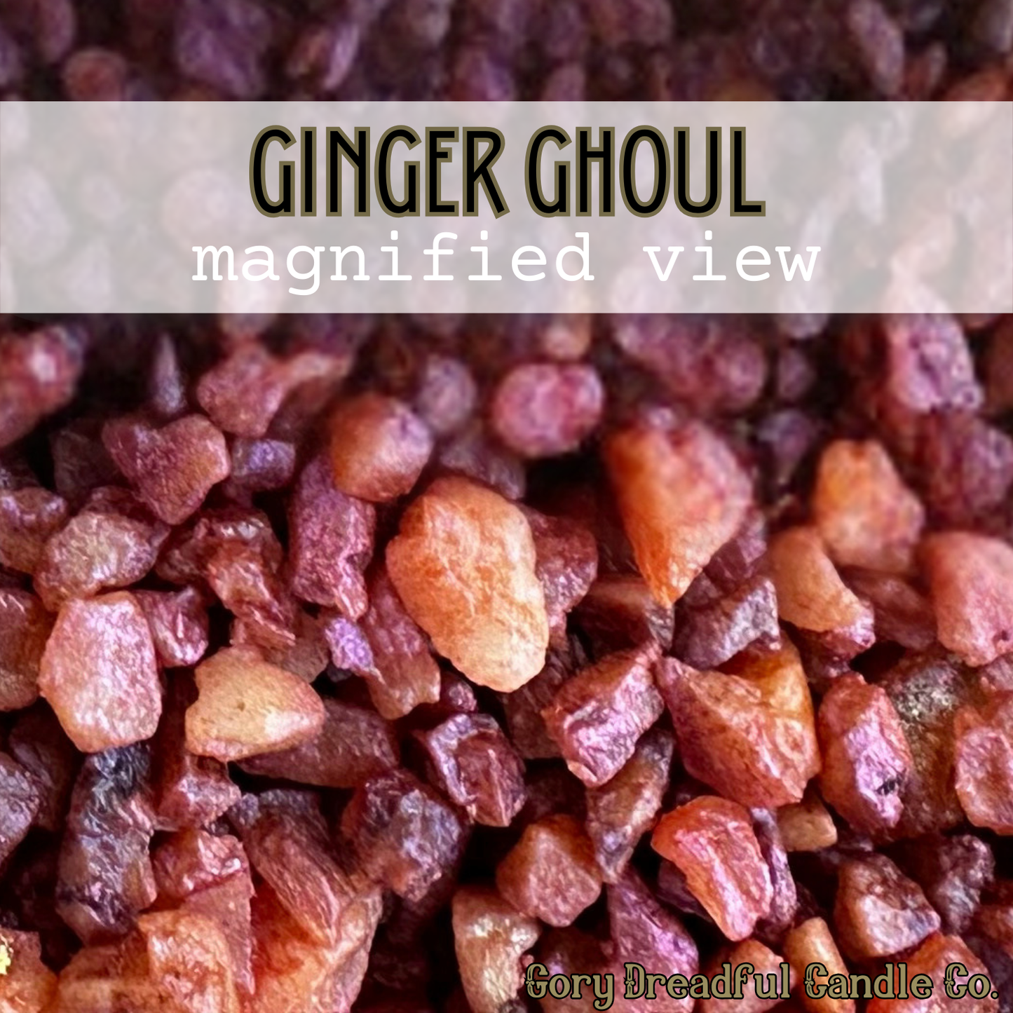 Ginger Ghoul Sizzling Room Salt Crystal Potpourri: Ginger Amber Oatmilk Scent