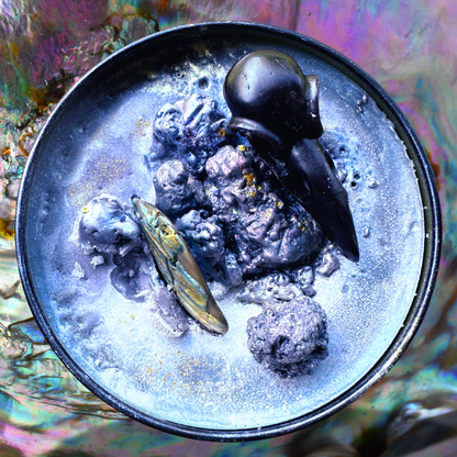 HECATE'S HEATWAVE Wickless Candle - Coco Apricot Crème Wax 6.5 oz: Rose Violet Leather Dark Woods Scent