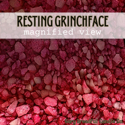 Resting Grinchface Sizzling Room Salt Crystal Potpourri: Crushed Peppermint Scent