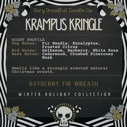 Krampus Kringle Sizzling Room Salt Crystal Potpourri: Bayberry Fir Wreath Scent
