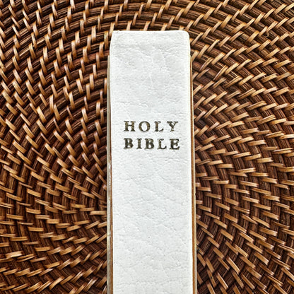 Vintage 1985 Mother-of-Pearl Inlay Holy Bible – owned by Hon. Jim Wright