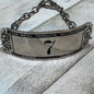 Vintage 1930s-1940s Industrial Salvage Locker Tag Up-cycled Bracelet – Lucky #7