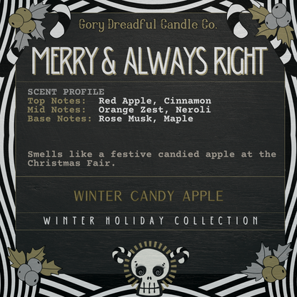 Merry and Always Right Sizzling Room Salt Crystal Potpourri: Winter Candy Apple Scent