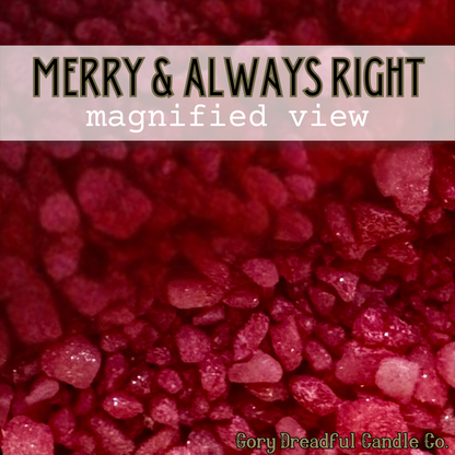 Merry and Always Right Sizzling Room Salt Crystal Potpourri: Winter Candy Apple Scent