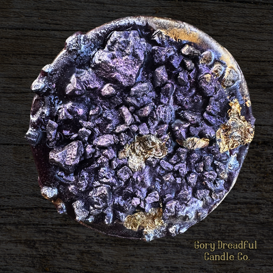 Citrus Pyre Deluxe Fusion Wax Melt Druzy - White Santal Tobacco Blossom + Sugared Citrus Scent