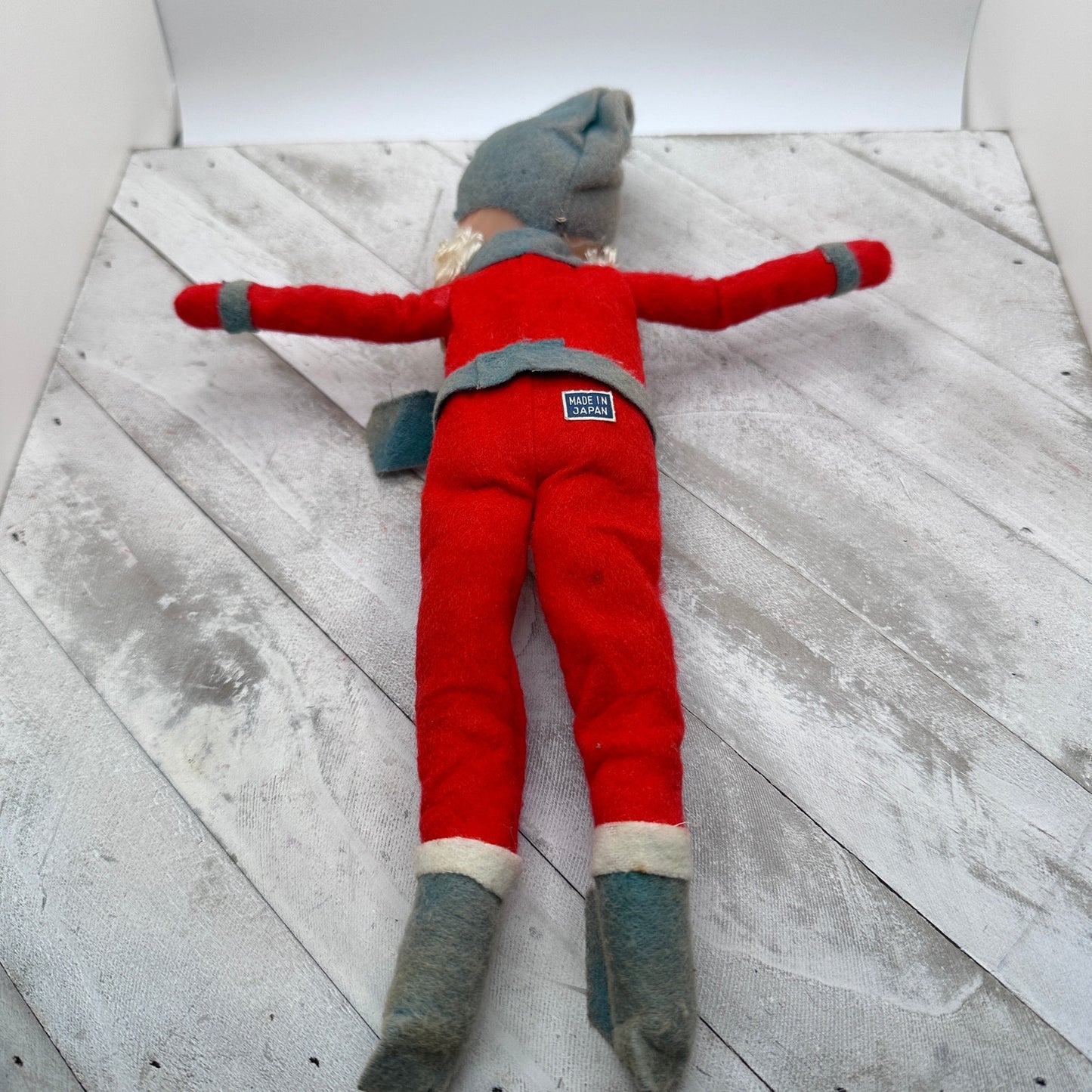 Vintage Knee Hugger Elf Pixie Retro Christmas Ornament MCM Style-RARE