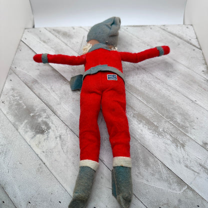 Vintage Knee Hugger Elf Pixie Retro Christmas Ornament MCM Style-RARE