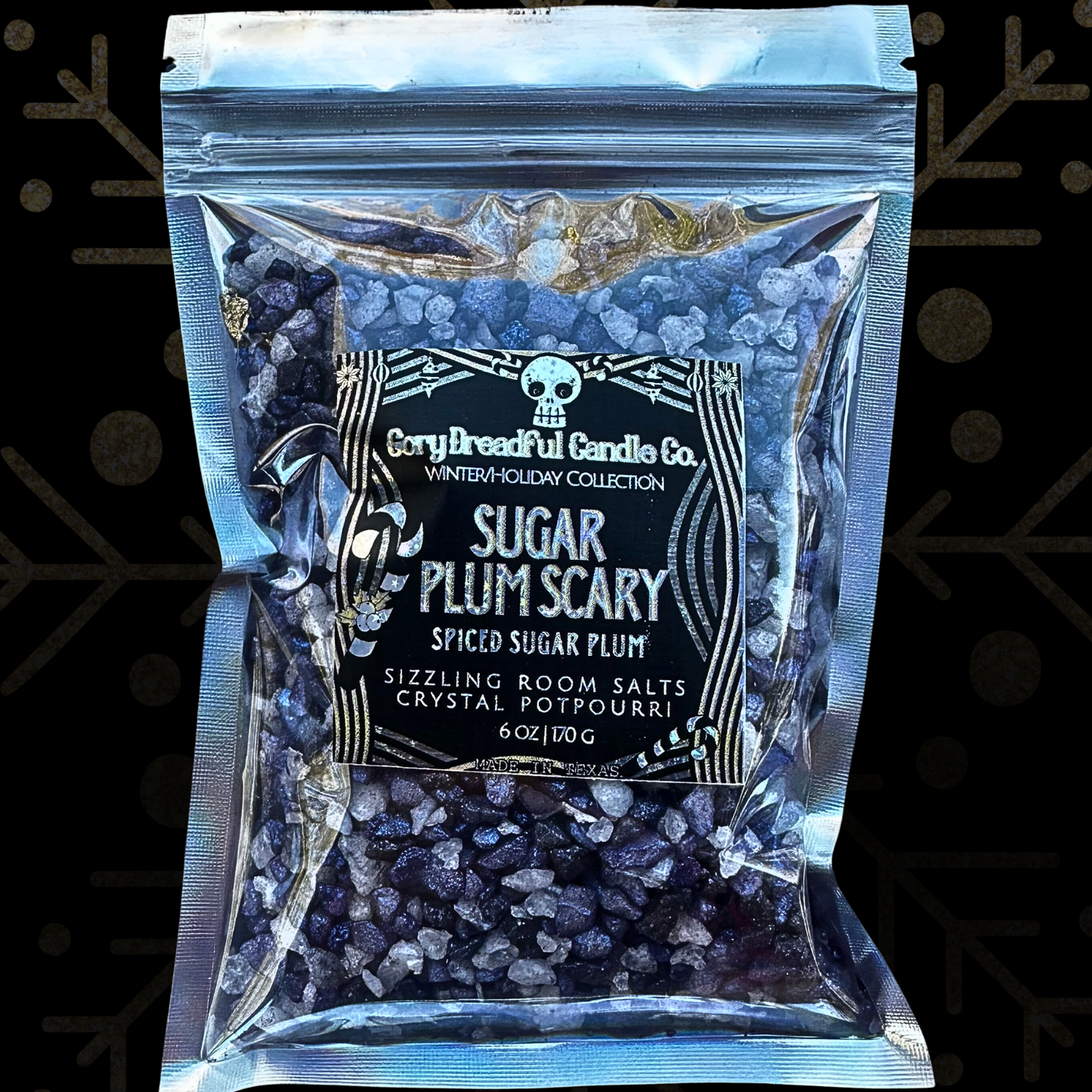 Sugar Plum Scary Sizzling Room Salt Crystal Potpourri: Spiced Sugar Plum Scent