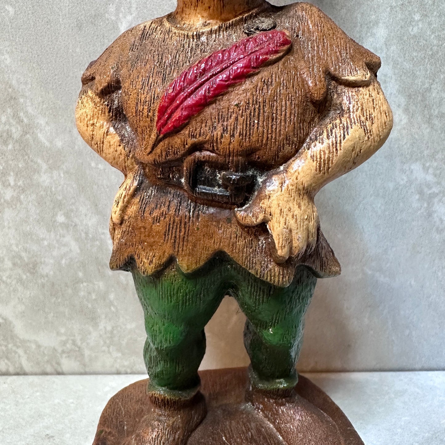 1946-49 Vintage Peter Pan with red feather Community Chest award trophy figurine