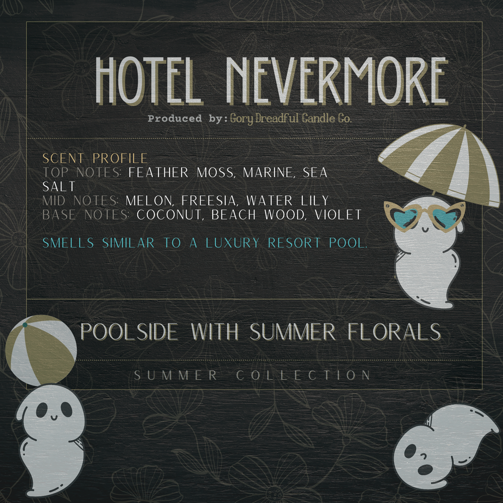 HOTEL NEVERMORE Sizzling Room Salt Crystal Potpourri: Poolside Summer Floral Scent
