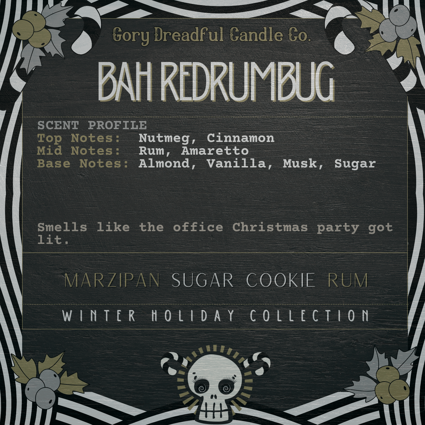Bah, RedRumBug! Sizzling Room Salt Crystal Potpourri: Marzipan Sugar Cookie Rum Scent