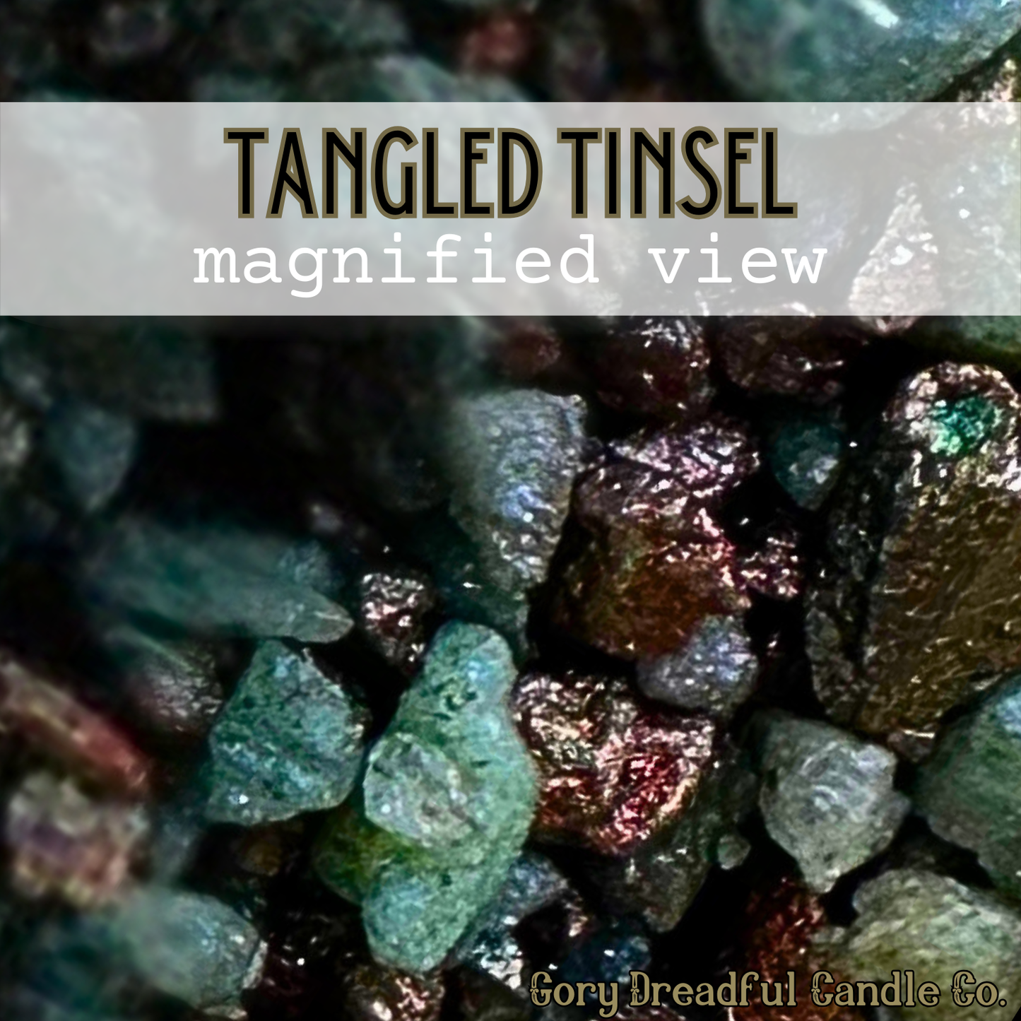Tangled Tinsel Sizzling Room Salt Crystal Potpourri: GIlded Rose & Spruce Scent