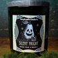 Silent Fright Luxury Crackling Wooden Wick Candle: Spiced Pear & Whiskey Scent