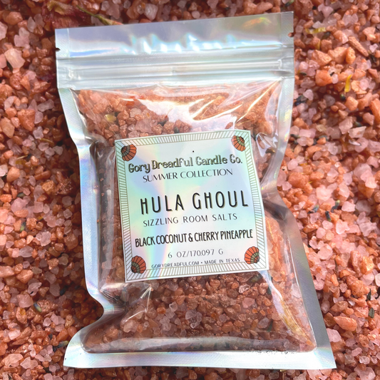HULA GHOUL Sizzling Room Salt Crystal Potpourri: Black Coconut & Cherry Pineapple Scent