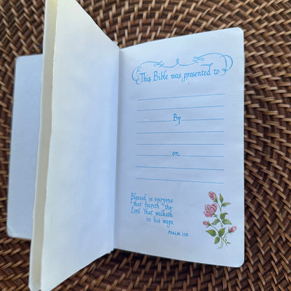 Vintage 1985 Mother-of-Pearl Inlay Holy Bible – owned by Hon. Jim Wright