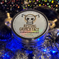Resting Grinchface Luxury Crackling Wooden Wick Candle Tin: Crushed Peppermint Scent